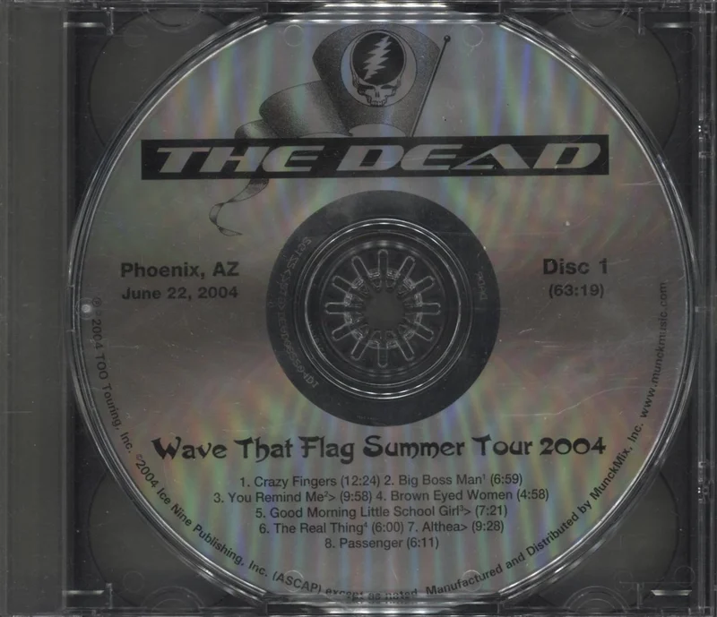 Grateful Dead Wave That Flag Summer Tour 2004, Phoenix, AZ June 22, 2004 US 3-CD set