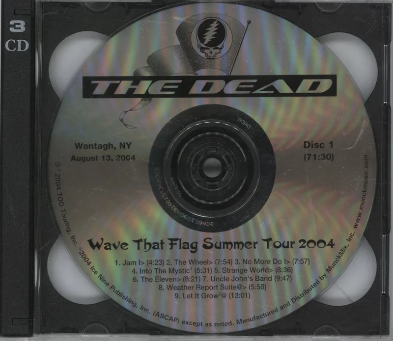 Grateful Dead Wave That Flag Summer Tour 2004, Wantagh, NY August 13, 2004 US 3-CD set
