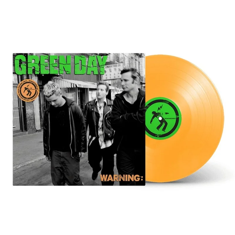 Green Day Warning - 25th Anniversary Edition - Neon Orange Vinyl - Sealed UK Vinyl LP