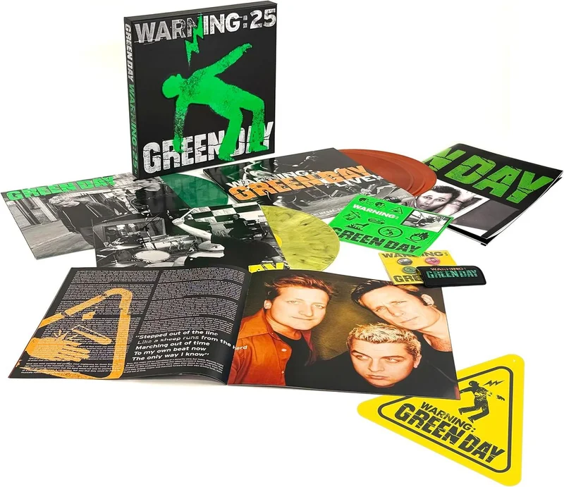 Green Day Warning - Super Deluxe 5-LP Edition - Coloured Vinyl + Warning Sign - Sealed UK Vinyl box set