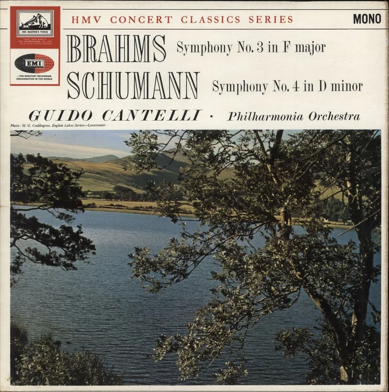 Guido Cantelli Brahms Symphony No. 3 In F Major Opus 90, Schumann Symphony No. 4 In D Minor Opus 120 UK Vinyl LP