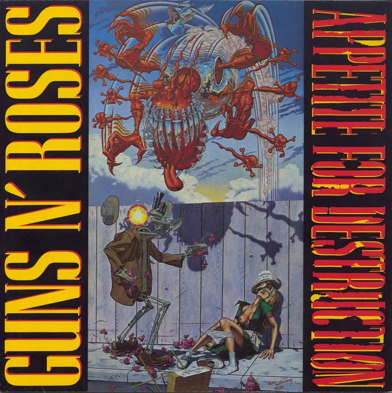 Guns N Roses Appetite For Destruction - 1st - VG UK Vinyl LP