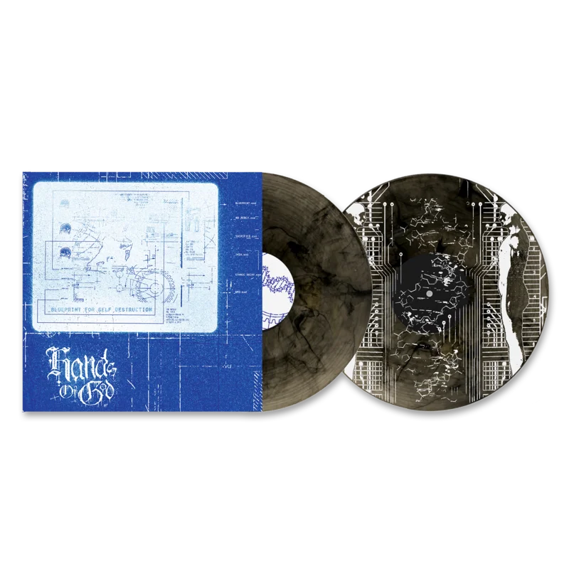 Hands Of God - Blueprint For Self Destruction Clear w/ Black Smoke LP