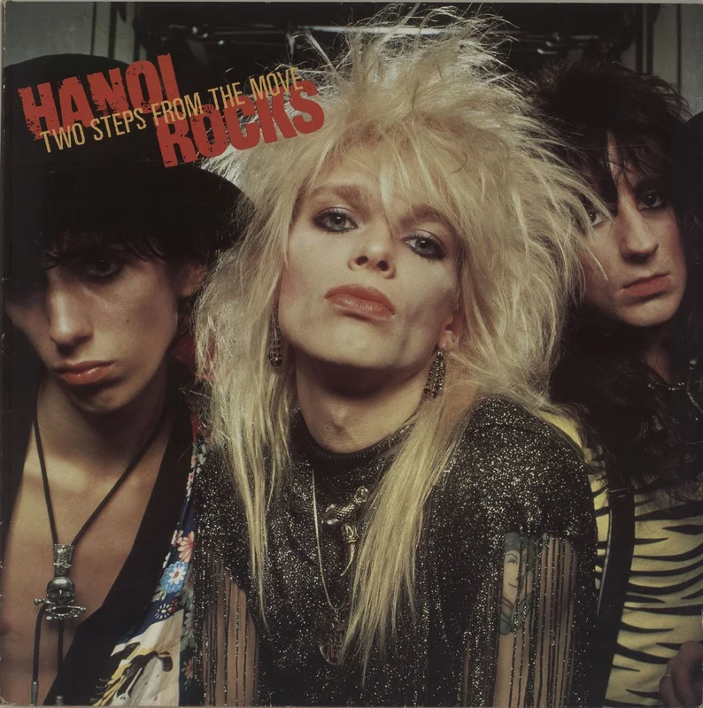 Hanoi Rocks Two Steps From The Move + Booklet UK Vinyl LP