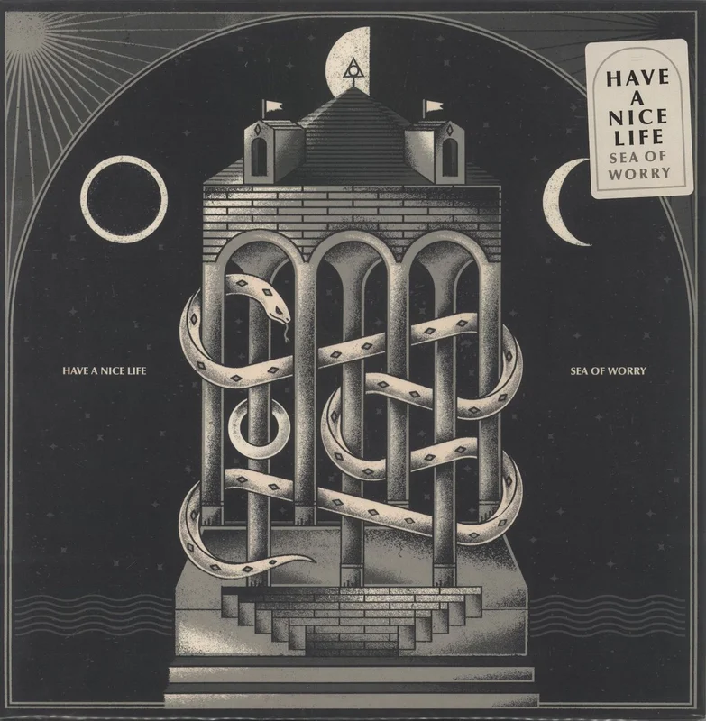 Have A Nice Life Sea Of Worry - Milky Clear w/ White Splatter Vinyl US Vinyl LP