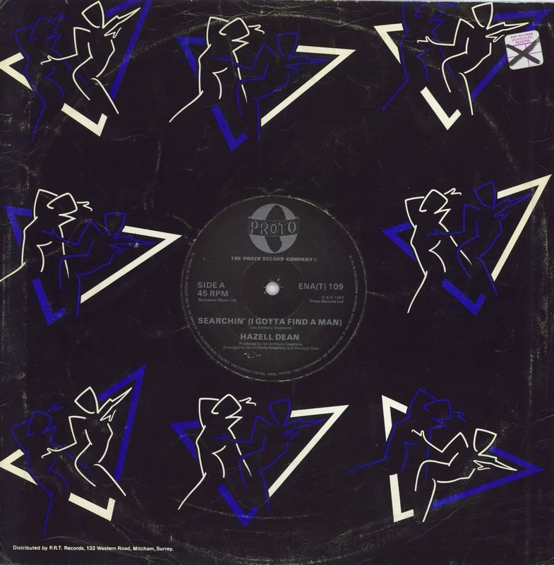 Hazell Dean Searchin' (I Gotta Find A Man) - Red UK 12" vinyl