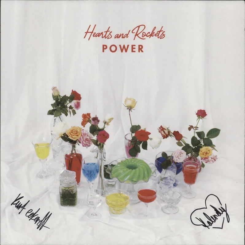 Hearts And Rockets Power - Blue Vinyl - Autographed Australian Vinyl LP