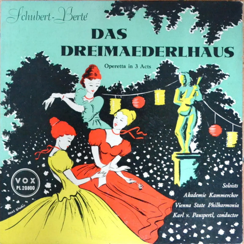Heinrich Bert, Franz Schubert, Wiener Akademie Kammerchor, Wiener Philharmoniker, Karl Pauspertl - Das Dreimderlhaus, Operetta in 3 Acts