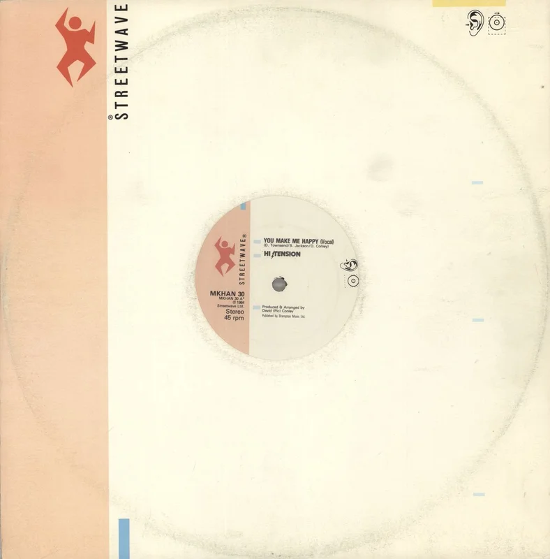 Hi-Tension You Make Me Happy UK 12" vinyl
