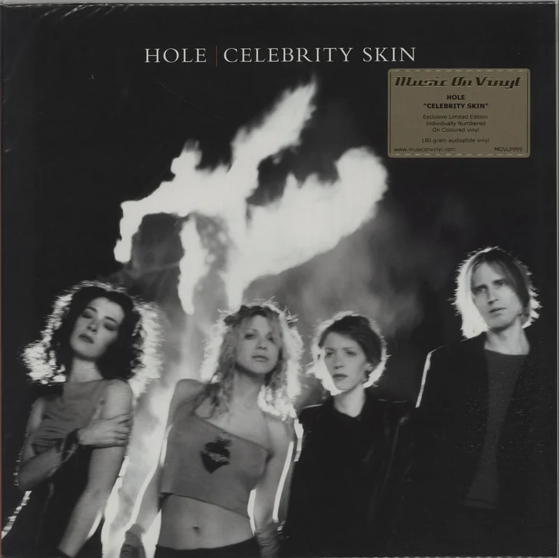 Hole Celebrity Skin - 180gm Yellow/Red Flame Vinyl - Sealed UK Vinyl LP