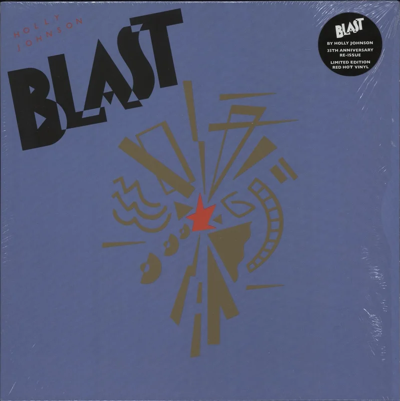 Holly Johnson Blast - Red Hot Vinyl - 35th Anniversary - Autogrpahed Print UK Vinyl LP