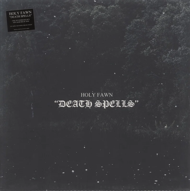 Holy Fawn Death Spells - Clear W/ Black Splatter Vinyl UK 2-LP vinyl set