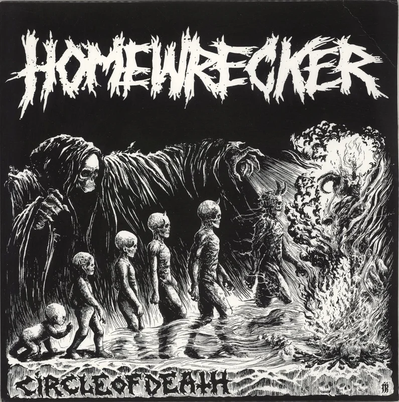 Homewrecker Circle Of Death - Orange & Black Splatter Vinyl US Vinyl LP