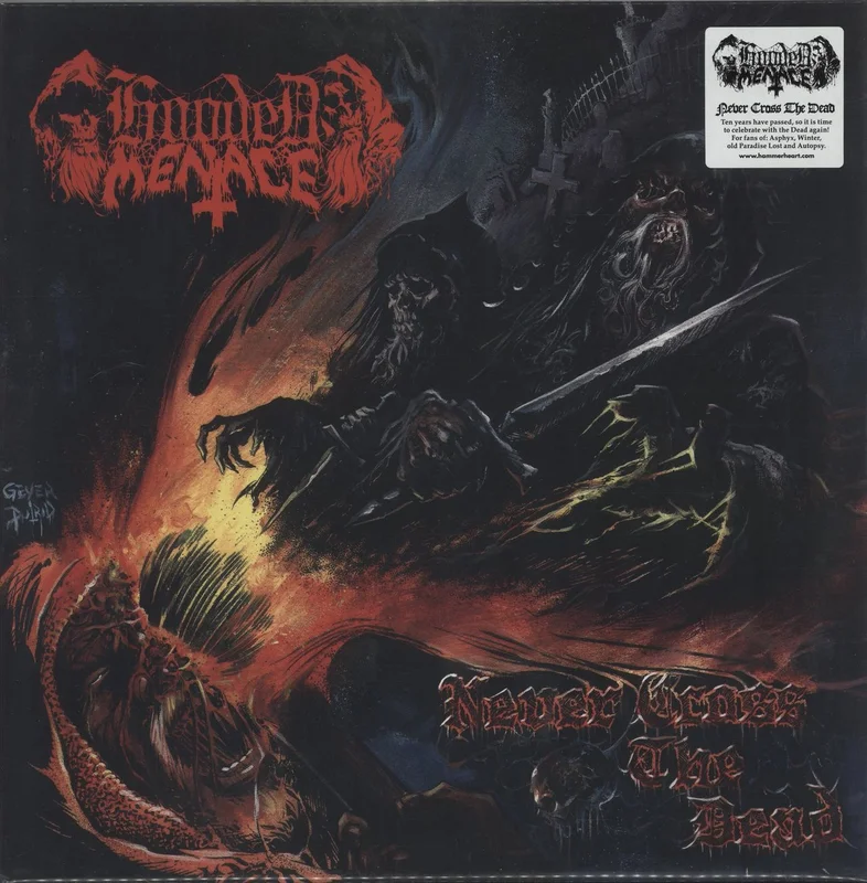 Hooded Menace Never Cross The Dead - Clear Vinyl Dutch Vinyl LP