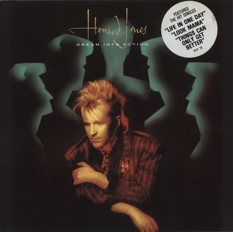 Howard Jones Dream Into Action - Hype Sticker UK Vinyl LP