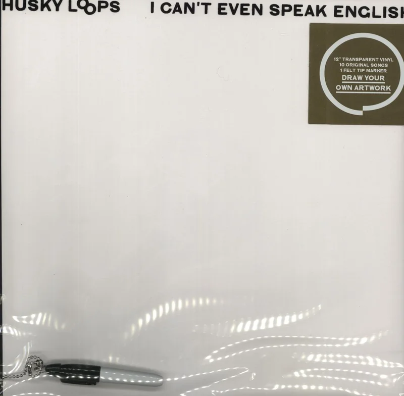 Husky Loops I Can't Even Speak English - Clear Vinyl - Sealed UK Vinyl LP
