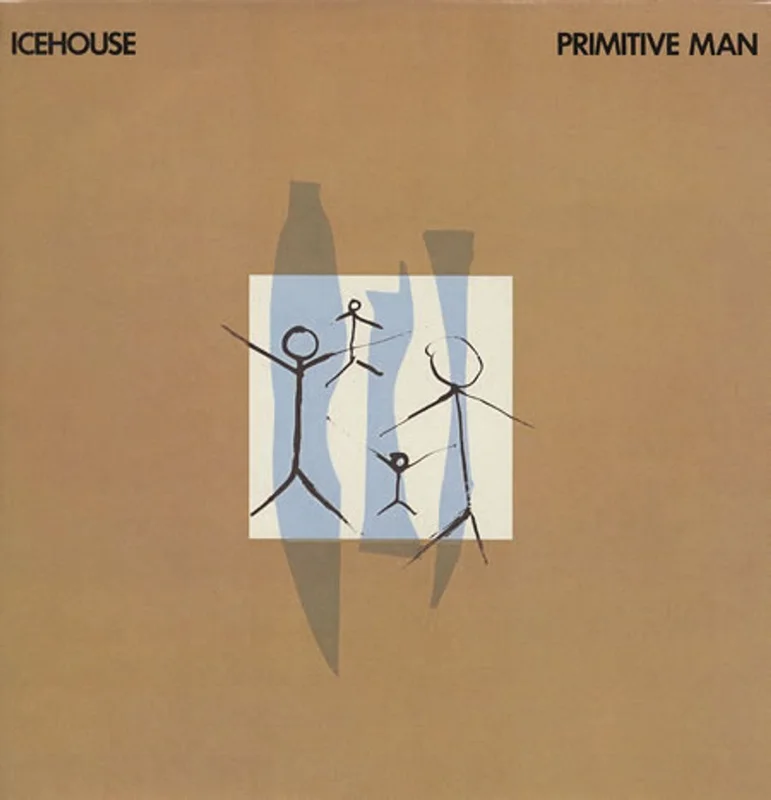 Icehouse Primitive Man - gold stamp UK Vinyl LP