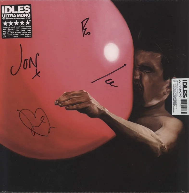 Idles Ultra Mono - White/Black Swirl Vinyl - Sealed UK Vinyl LP