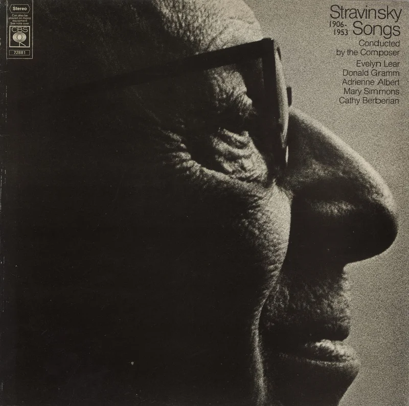 Igor Stravinsky Songs : 1906-1953 UK Vinyl LP