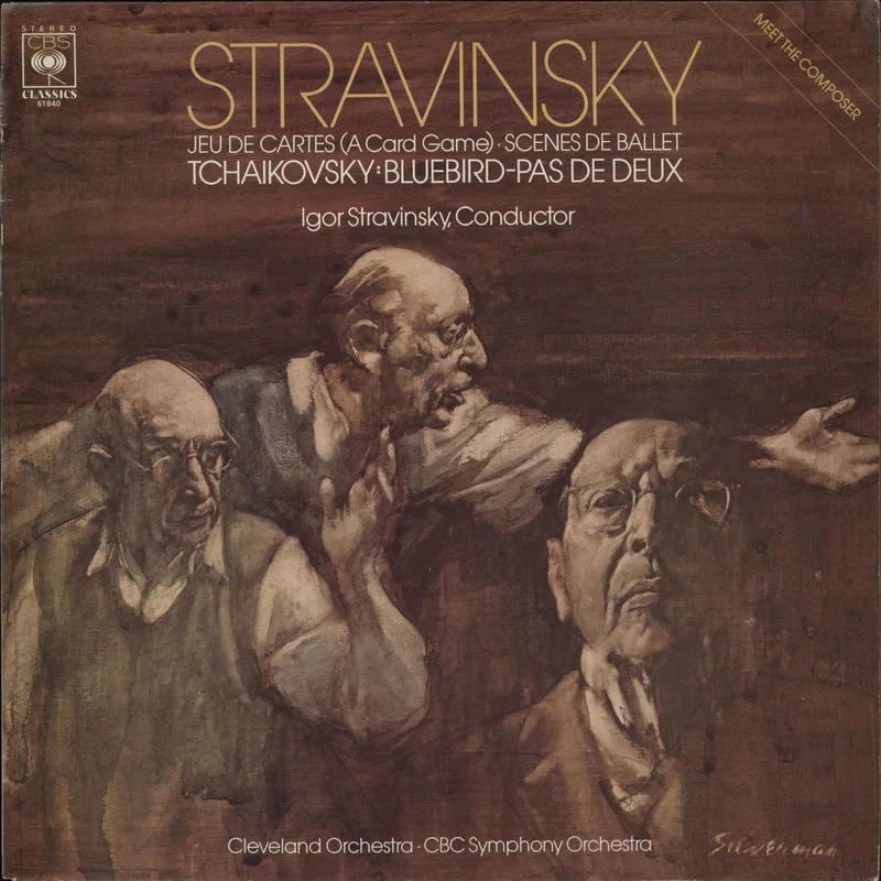 Igor Stravinsky Stravinsky: Jeu De Cartes (A Card Game) - Scenes De Ballet / Tchaikovsky: Bluebird-Pas De Deux UK Vinyl LP