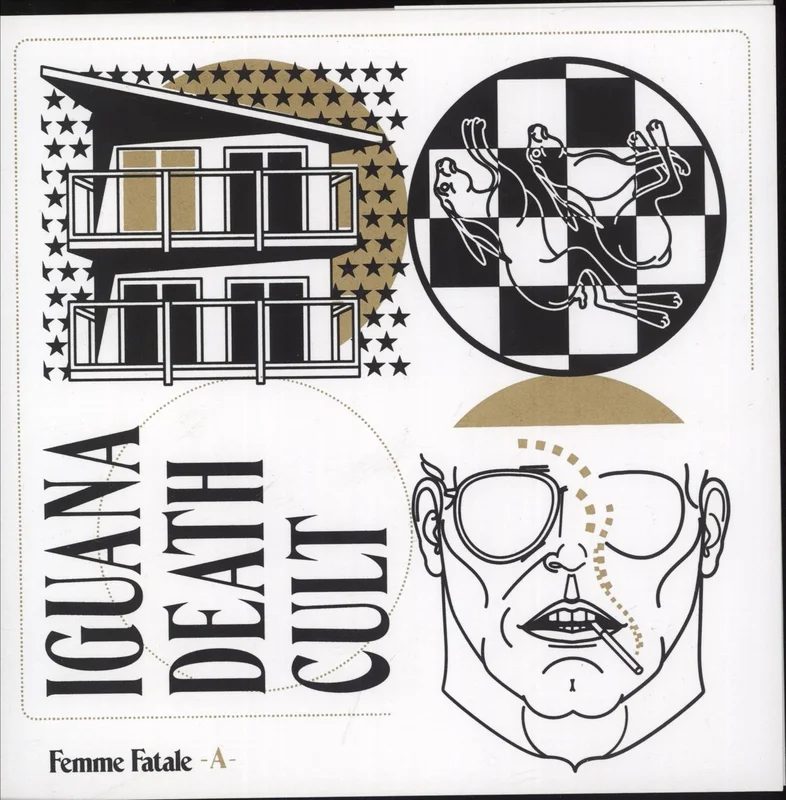 Iguana Death Cult Femme Fatale - Gold Vinyl French 7" vinyl