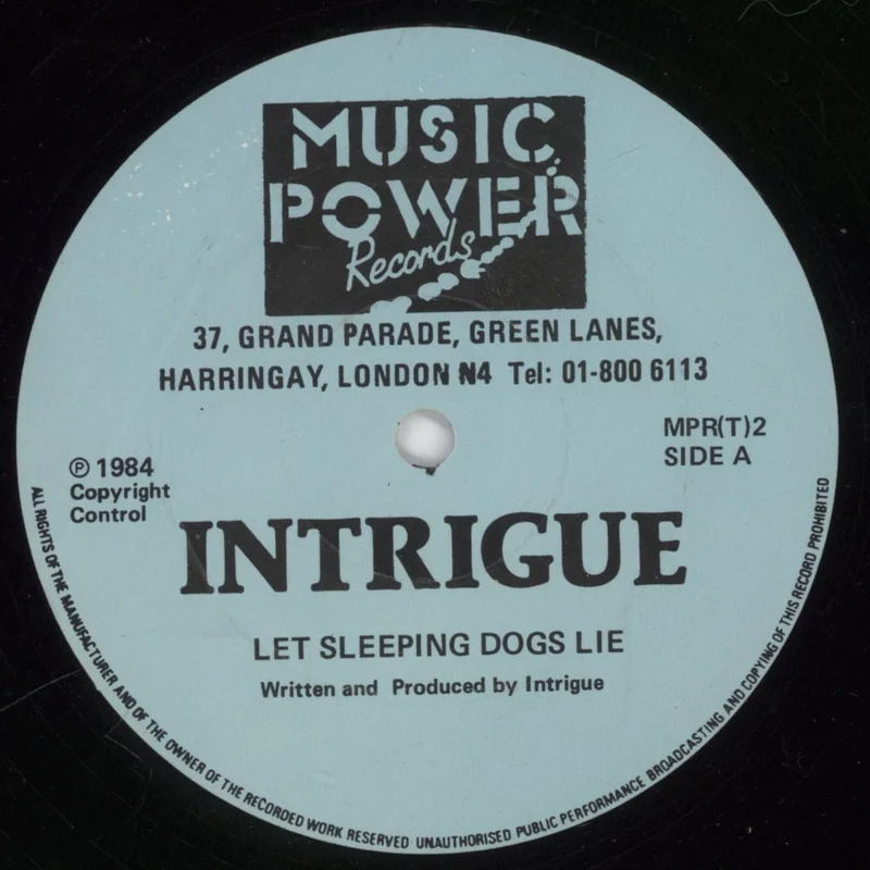 Intrigue Let Sleeping Dogs Lie UK 12" vinyl