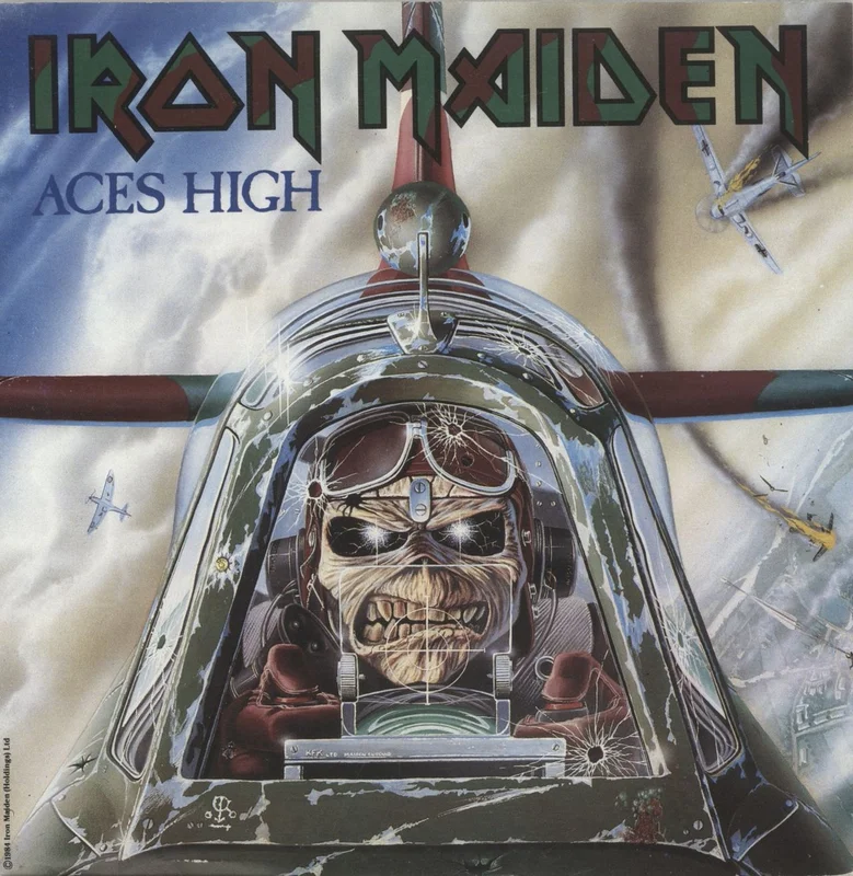 Iron Maiden Aces High - Solid - Mislabeled UK 7" vinyl
