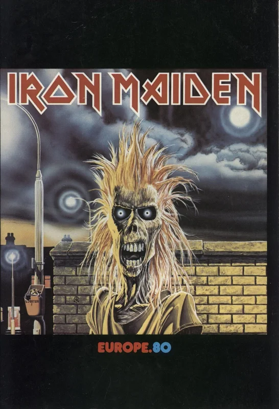 Iron Maiden Europe 80 + November Ticket Stub UK Tour programme