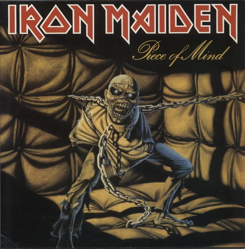 Iron Maiden Piece Of Mind - 2nd - EX UK Vinyl LP
