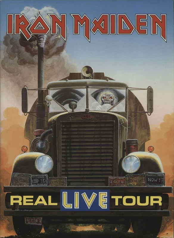 Iron Maiden Real Live Tour + Merch Insert UK Tour programme