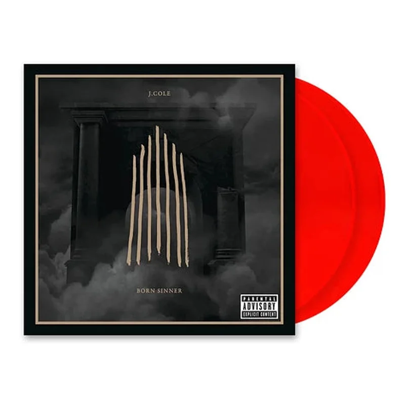 J. Cole Born Sinner - Red Vinyl - Sealed UK 2-LP vinyl set