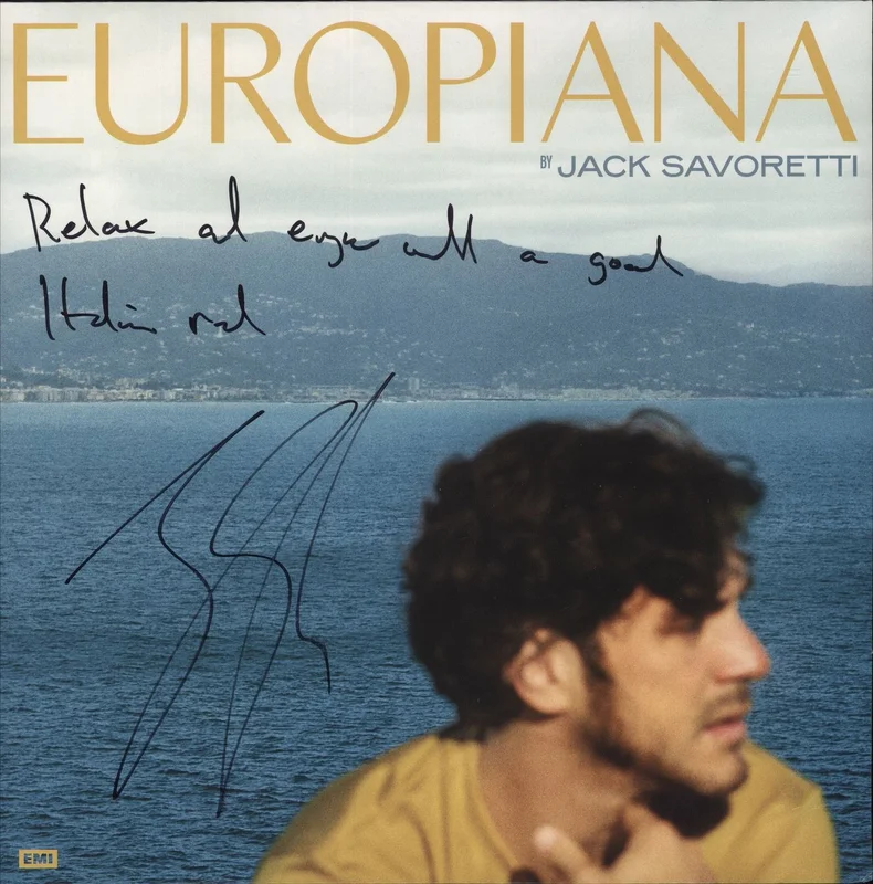 Jack Savoretti Europiana - Yellow Vinyl + Autographed UK Vinyl LP