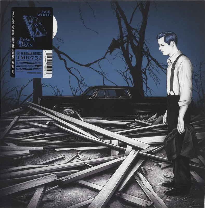 Jack White Fear Of The Dawn - Blue Vinyl UK Vinyl LP