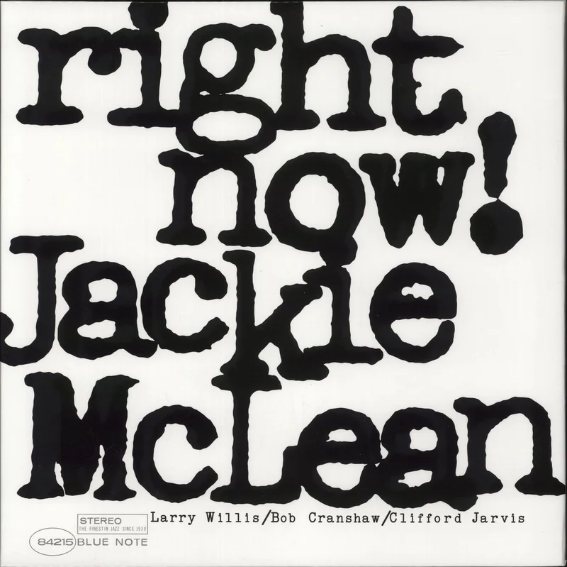 Jackie McLean Right Now! US Vinyl LP