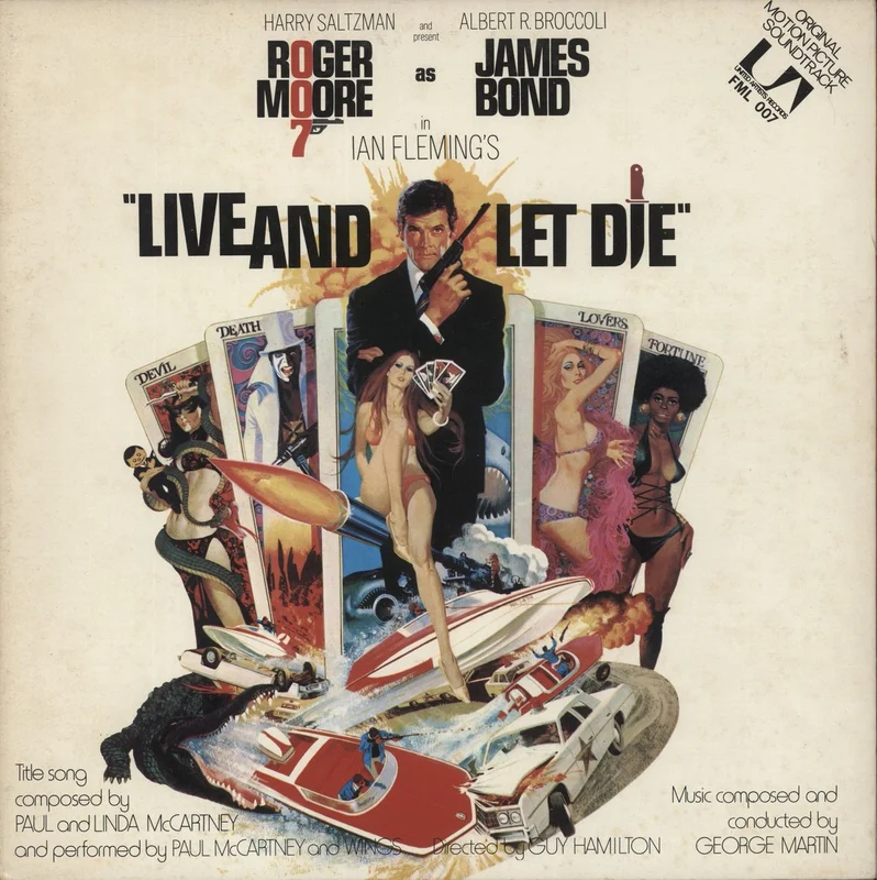 James Bond Live And Let Die Japanese Promo Vinyl LP