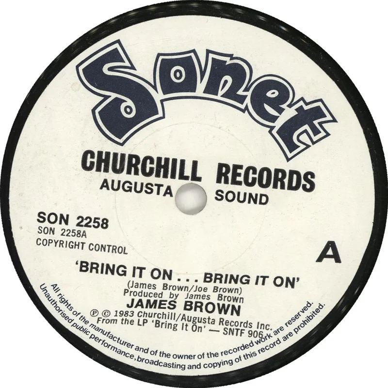 James Brown Bring It On . . . Bring It On UK 7" vinyl