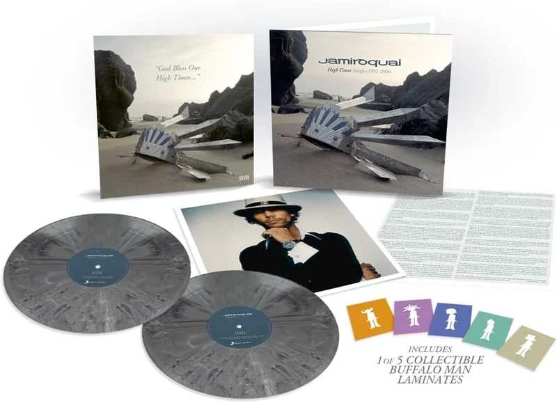 Jamiroquai High Times Singles 1992-2006 - 2025 Tour Edition - Steel Colour Vinyl - Sealed UK 2-LP vinyl set