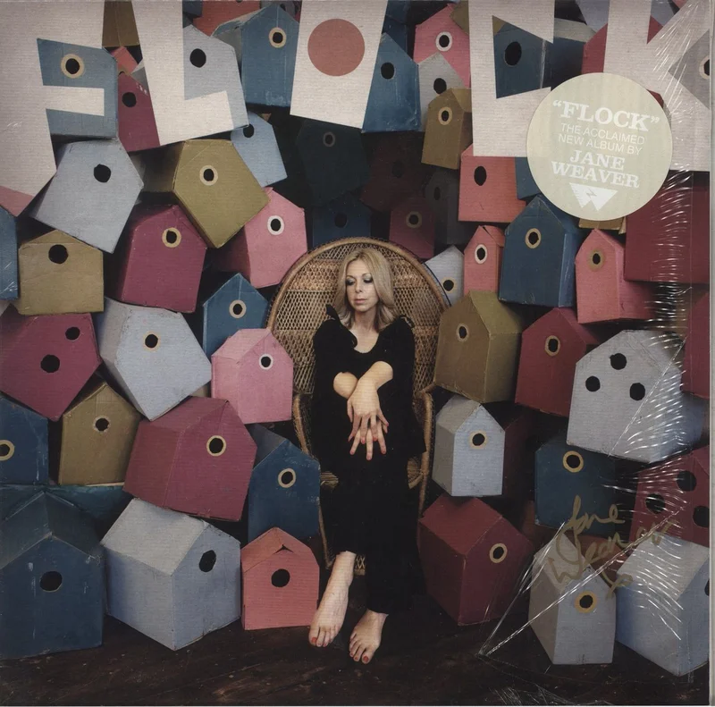 Jane Weaver Flock - Cream Vinyl - Autographed UK Vinyl LP