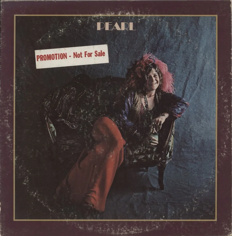 Janis Joplin Pearl - Promotion Sticker US Vinyl LP