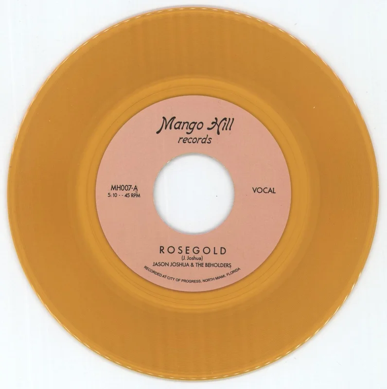 Jason Joshua & The Beholders Rosegold - Gold Vinyl US 7" vinyl