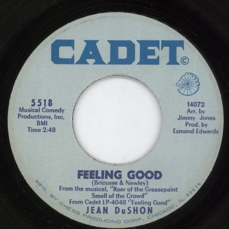 Jean Dushon Feeling Good / Take A Chance US 7" vinyl
