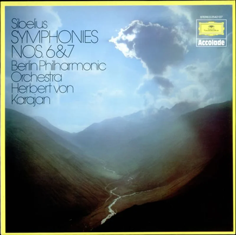 Jean Sibelius Symphonies Nos. 6 & 7 German Vinyl LP