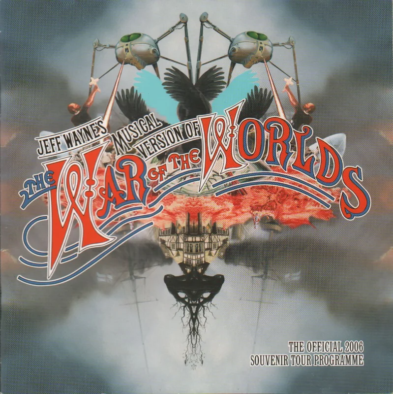 Jeff Wayne The War Of The Worlds + 3D glasses UK Tour programme
