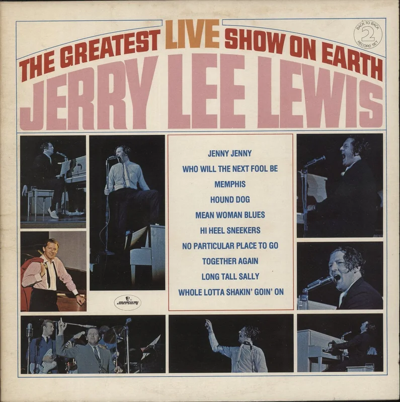Jerry Lee Lewis The Greatest Live Show On Earth / By Request - EX UK 2-LP vinyl set