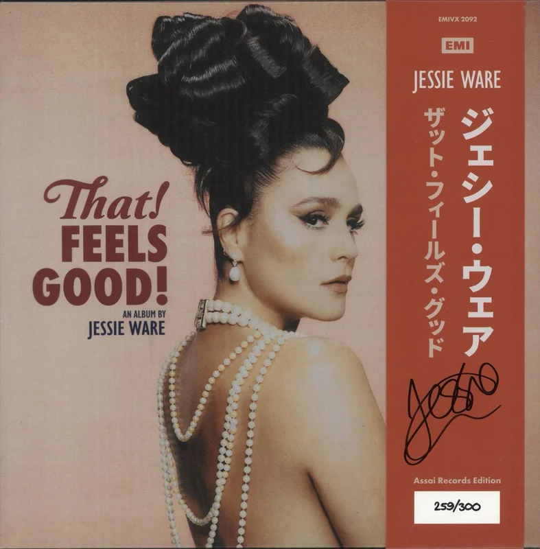 Jessie Ware That! Feels Good! - Red Vinyl - Autographed UK Vinyl LP