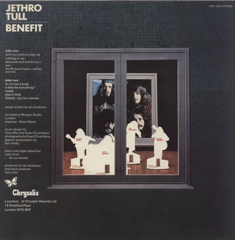 Jethro Tull Benefit - 4th - EX UK Vinyl LP