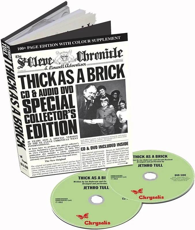Jethro Tull Thick As A Brick - 40th Anniversary Edition UK Cd album box set