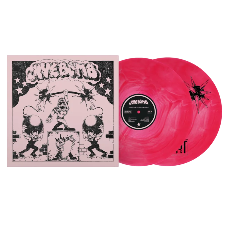 Jivebomb - Primitive Desires / Demo Apple Red/Ultra Clear Galaxy Vinyl