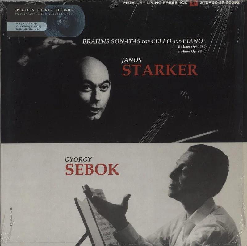 Jnos Starker Brahms: Cello And Piano Sonatas - 180gm - Shrink German Vinyl LP
