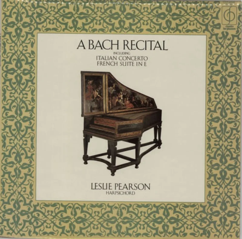 Johann Sebastian Bach A Bach Recital UK Vinyl LP